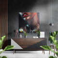Sparkling Woman Brushed Aluminium Dibond Wall Art-0