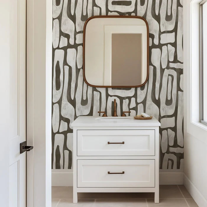 EARTHY ABSTRACT SHAPES WALLPAPER – MODERN ORGANIC