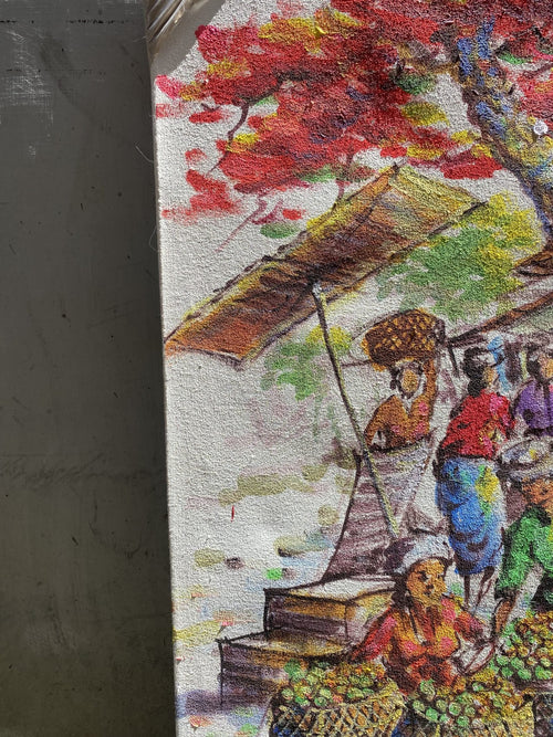 Bali Market Art Painting-1